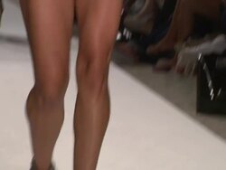 Models walk the runway during the Sonia Vera swimwear 2012 show  Stock Footage