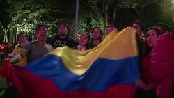 CLEAN : Bogota residents celebrate Colombia win over Brazil at Copa News Clip