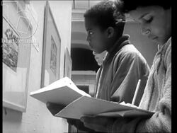 Edward Hopper's exhibition at the Detroit Institute of Arts in February 1965 Stock Footage