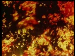 Blurred red volcanic lava or molten steel effects Stock Footage