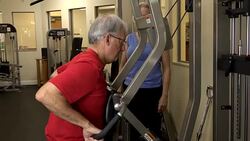 Senior Couple Working Out Stock Footage