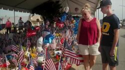 Chattanooga Memorial Continues after the Shooting Stock Footage