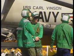 Gulf-Activity on aircraft carrier USS Carl Vinson News Clip