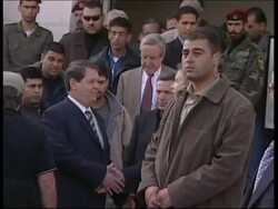 Burns arrives ahead of Powell, meets Abbas, Qureia News Clip