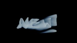 'NEW!' - a kinetic word Stock Footage