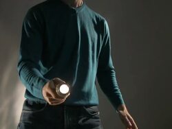 Man with Torch Stock Footage