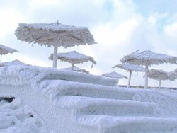 Ice Beach Snow Queen Stock Footage