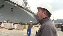 CLEAN : France's Charles de Gaulle frigate docks for renovation News Clip
