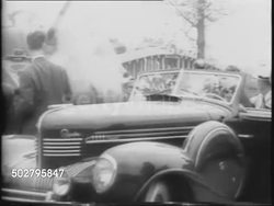 Franklin D Roosevelt tours Defense Areas News Clip