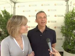 INTERVIEW: Willow Bay and Bob Iger at 23rd Annual 'A Time For Heroes' Celebrity Picnic Benefiting The Elizabeth Glaser Pediatric AIDS Foundation  Stock Footage