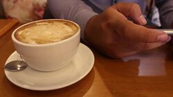 Businessman play game on mobile Stock Footage