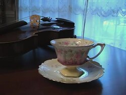 pouring tea Stock Footage