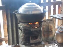Traditional Kitchen in Thailand. Stock Footage