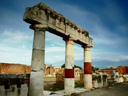 Ruins of Pompei Stock Footage