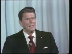Ronald Reagan / George Bush Debate Stock Footage
