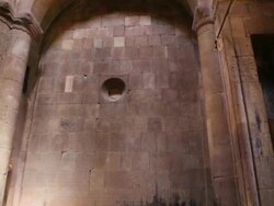 Noravank monastery, interior of Surb Karapet church Stock Footage