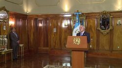 CLEAN : Guatemala president calm as impeachment storm swirls News Clip