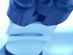 Scientist and bio lab experiment Stock Footage