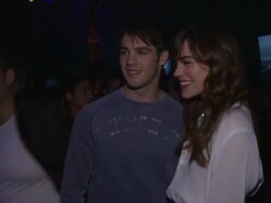 Steven R. McQueen, Christa B. Allen at Abercrombie & Fitch's "The Making Of A Star" Spring Campaign Party Stock Footage
