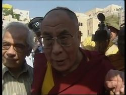 ISRAEL: JERUSALEM: TIBET'S SPIRITUAL LEADER DALAI LAMA VISIT News Clip
