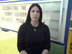 INTERVIEW - Amy Shapiro on the event at Tommy Hilfiger Visits Tommy Hilfiger/PS Arts Education Program Stock Footage