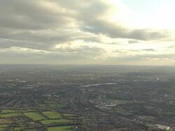 Aerial W/S North West London with Wembley Stadium Stock Footage