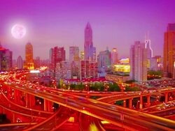 Urban city tonight. Stock Footage