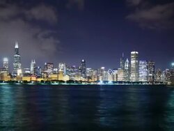 Chicago Skyline, USA Stock Footage