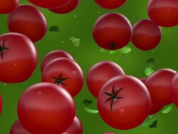 Tomatoes Falling - Slow Motion Stock Footage