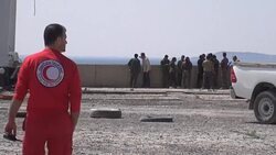 CLEAN : US backed forces bring technicians to crucial dam near Raqa News Clip