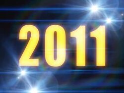 Happy New Year 2011 Stock Footage
