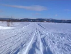 Sliding on ski 01 Stock Footage