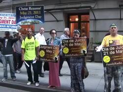 May 12, 2011 Rally and March - City Hall Stock Footage