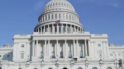 United States Capitol in Washington DC Stock Footage