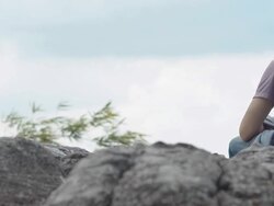 smartphone addict man Stock Footage
