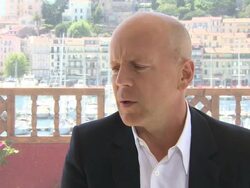 INTERVIEW: Bruce Willis on the directors he wants to work with at Moonrise Kingdom Interviews: 65th Cannes Film Festival at Carlton Beach on May 17, 2012 in Cannes, France (Footage by WireImage Video/Getty Images) Stock Footage