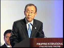 EDIT UN Sec-Gen visit, speaks on financial crisis, Zimbabwe, DRC Instructional Video