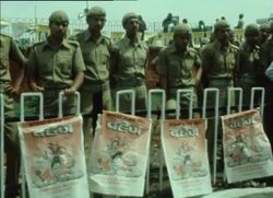 CUTS 20 4 83 RAJIV GANDHI RALLY News Clip