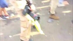 Chaotic Scenes at Serbia/Hungary Border as Migrants Run from Pepper Spray News Clip