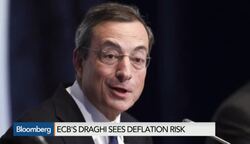 ECBs Mario Draghi Sees Deflation Risk News Clip