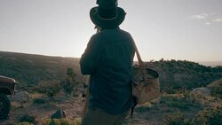 Middle-Aged Caucasian Male Outdoor Photographer Walking Stock Footage