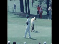 SYND 7-4-72 FIRST ROUND OF US MASTERS GOLF TOURNAMENT News Clip