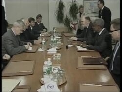 WRAP German FM on Iraq, meets Annan News Clip