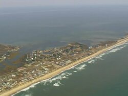 WS AERIAL View of Hatteras / North Carolina, United States Stock Footage