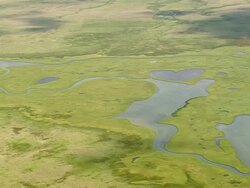 WS AERIAL View over Red rock river / Montana, United States Stock Footage