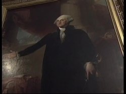 US: Portrait: famous 205-year-old portrait of George Washington News Clip