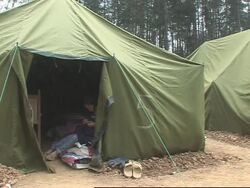 People evacuated from area threatened by blocked river News Clip