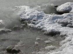 winter waves Stock Footage