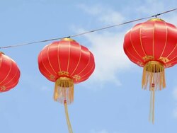 Paper Lanterns Stock Footage