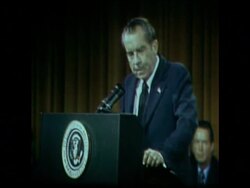 SYND 16-3-74 NIXON SPEAKING AT BUSINESS EXECUTIVE MEETING IN CHICAGO News Clip